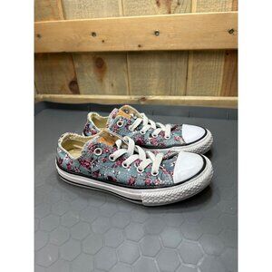 Converse All Star Floral Print Youth Low-Top Sneakers Size 12